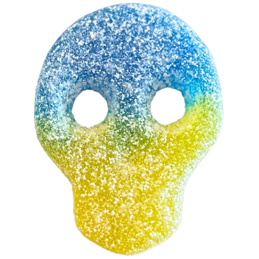 Vegan Veggie Blueberry Lemon Swedish Skulls Wholesale Bulk Bag By Sgab